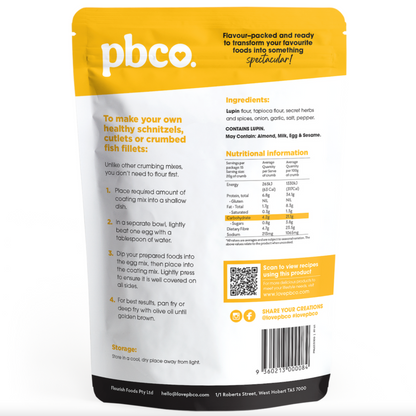 PBCo Low Carb Crumb Coating 300g, Original Flavour