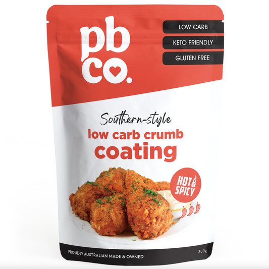 PBCo Low Carb Crumb Coating 300g, Hot & Spicy Flavour