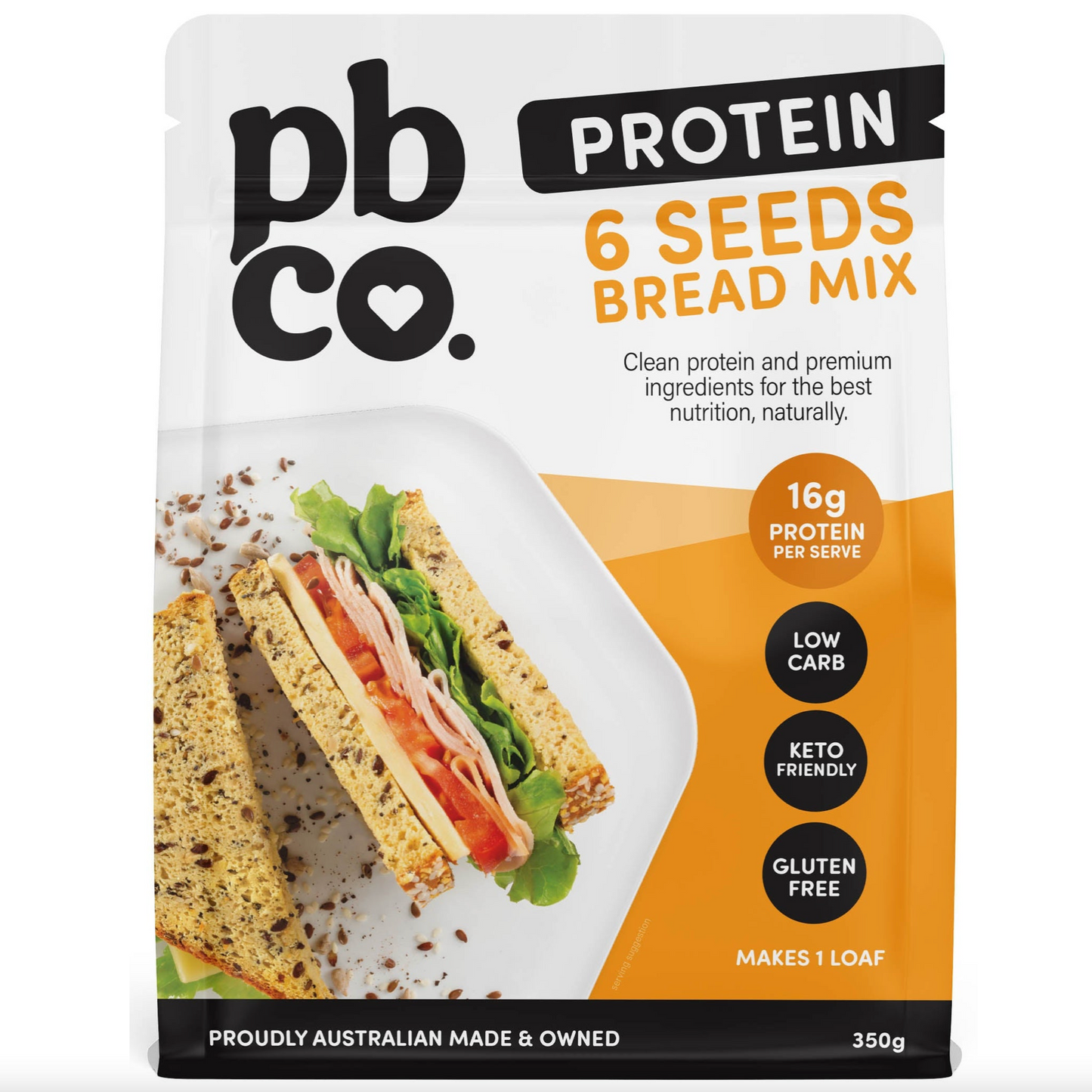 PBCo Protein Plus Mix 350g, 6 Seeds Bread Mix