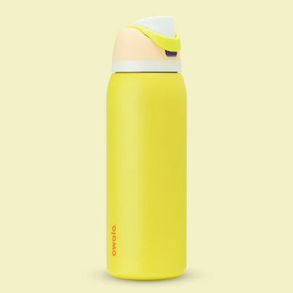 Owala FreeSip Stainless Steel Water Bottle 24oz, 32oz Or 40oz, Lemon Limeade