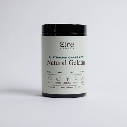 Etre Health Australian Grass Fed Natural Gelatin 400g, Unflavoured For Skin hair Gut & Joints