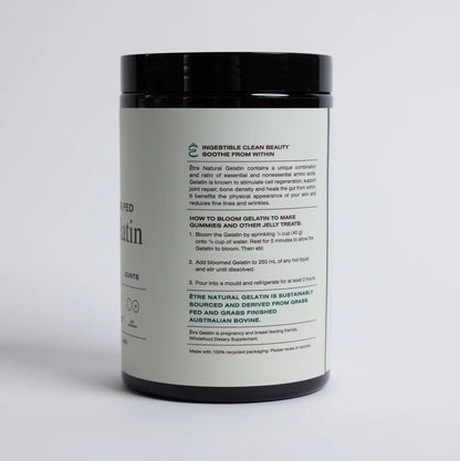 Etre Health Australian Grass Fed Natural Gelatin 400g, Unflavoured For Skin hair Gut & Joints