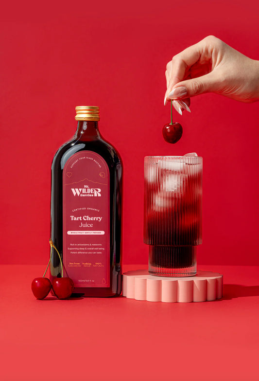 Mt. Wilder Berries Certified Organic Tart Cherry Juice 500mL, Rich In Antioxidants