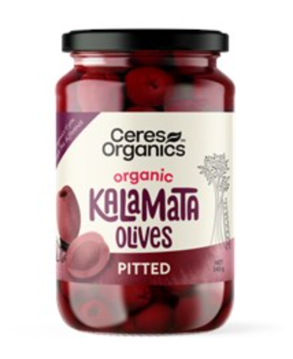 Ceres Organics Kalamata Olives 340g, Pitted