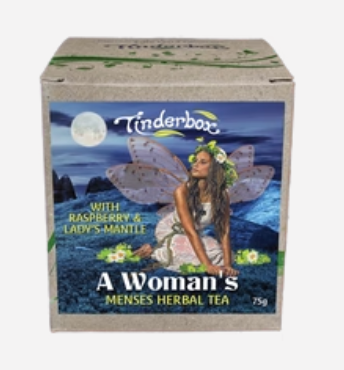 Tinderbox A Woman's Menses Herbal Tea 75g, With Raspberry & Lady's Mantle