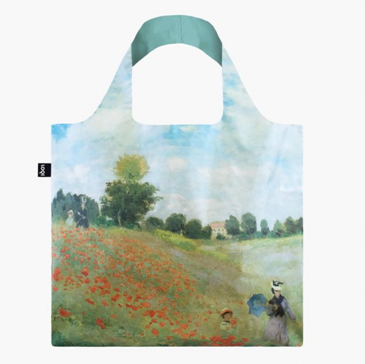 LOQI Shopping Bag, Wild Poppies by Claude Monet