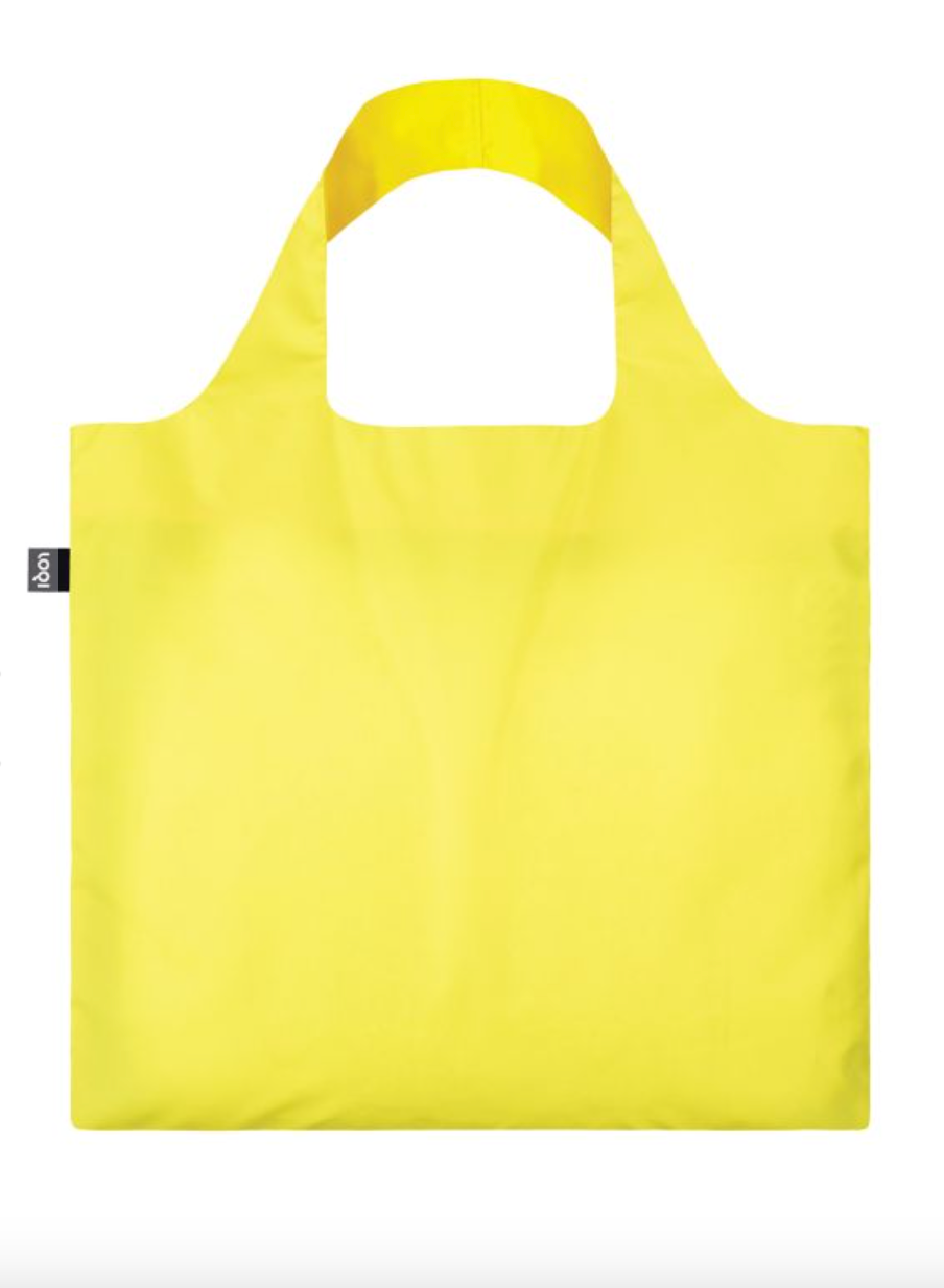 LOQI Shopping Bag, Neon Yellow