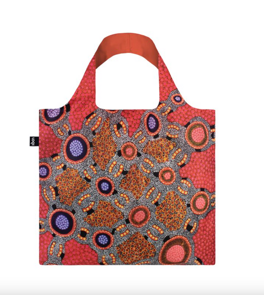 LOQI Shopping Bag, Water Dreaming Pink by Napaljarri