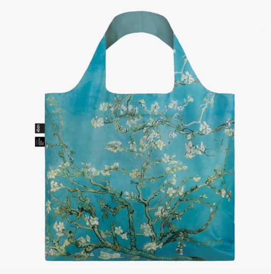 LOQI Shopping Bag, Almond Blossom Blue by Van Gogh