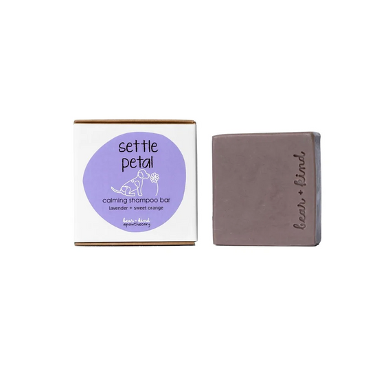 Bear + Kind Settle Petal Calming Shampoo Bar 130g, With Lavender & Sweet Orange