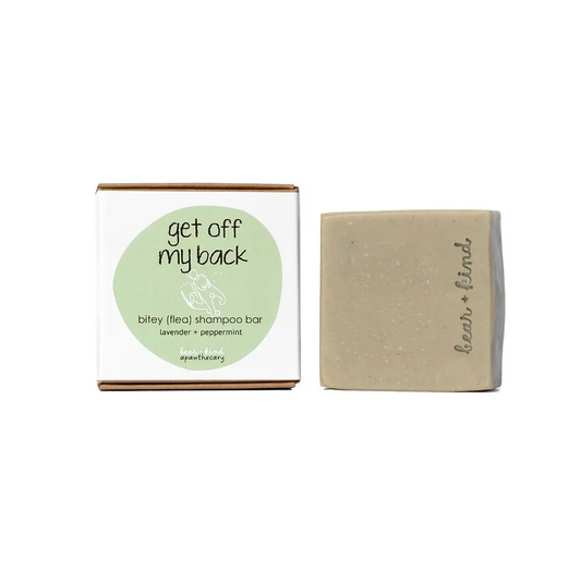 Bear + Kind Get Off My Back Bitey Flea Shampoo Bar 130g, With Lavender & Peppermint