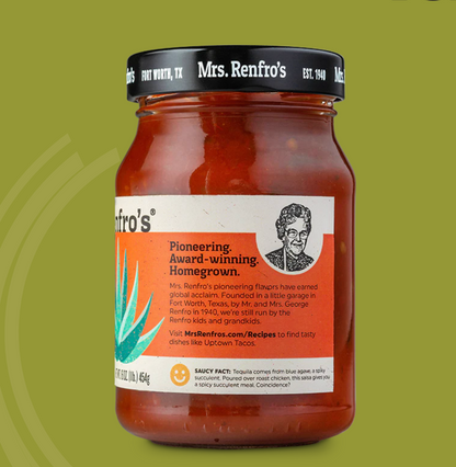 Mrs. Renfro's Tequila Salsa 454g, No HCFS & No Gluten