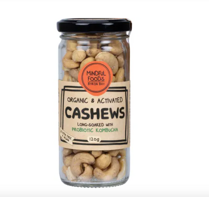 Mindful Foods Organic & Activated Cashews 120g, 250g, 500g Or 1kg, Delicious & Nutritious