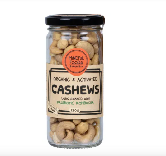 Mindful Foods Organic & Activated Cashews 120g, 250g, 500g Or 1kg, Delicious & Nutritious