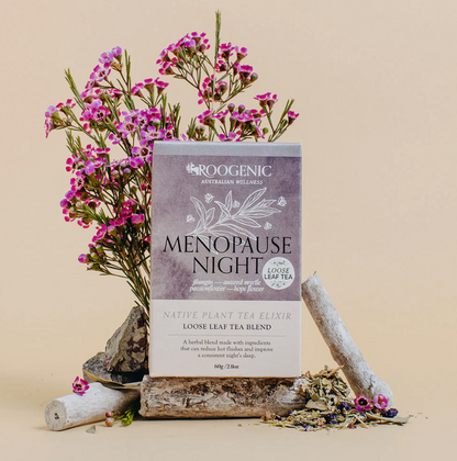 Roogenic Australian Wellness Menopause Night 18 Tea Bags, To Reduce Discomfort Of Symptoms