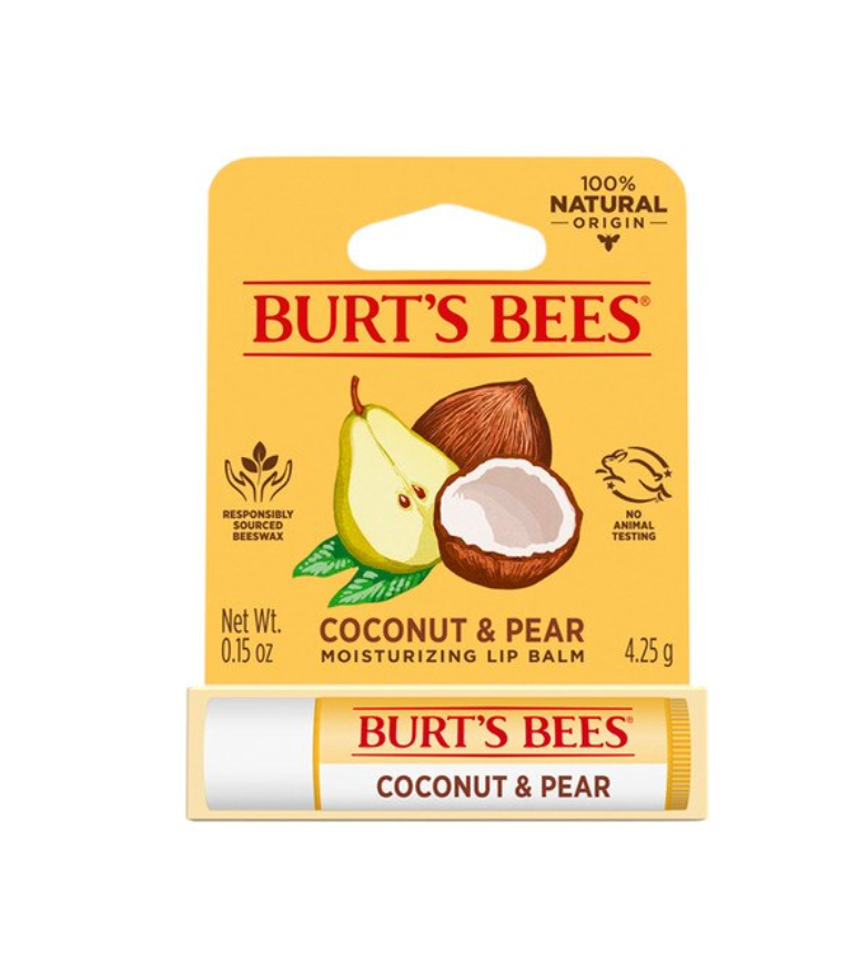 Burt's Bees Moisturising Lip Balm 4.25g, Coconut & Pear