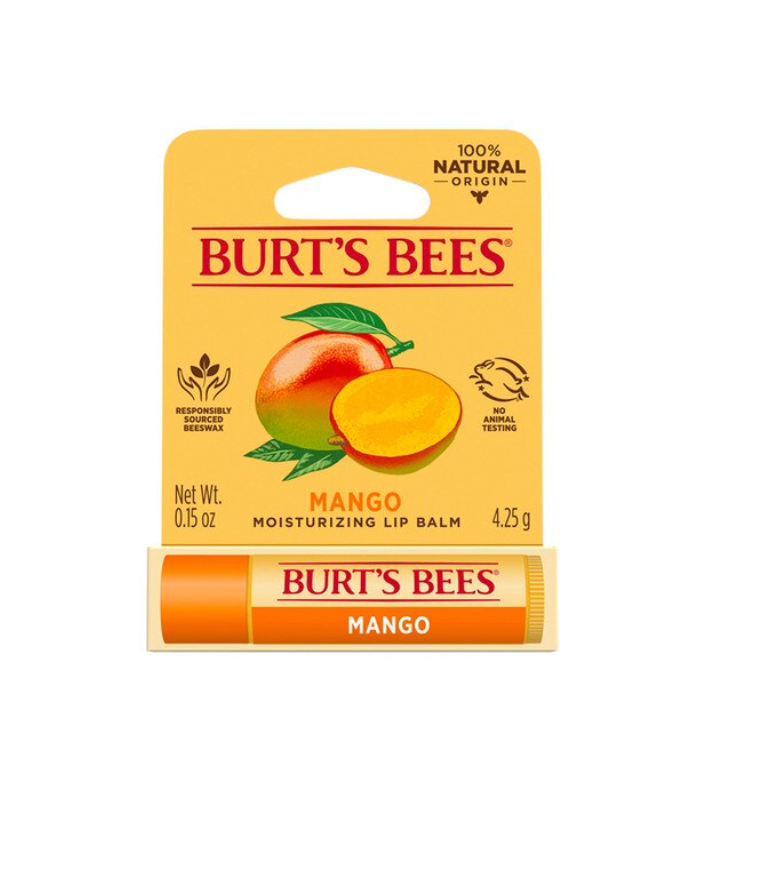 Burt's Bees Moisturising Lip Balm 4.25g, Mango