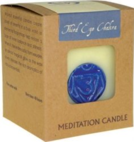 Song Of India Chakra Collection Meditation Candles, Third Eye Chakra