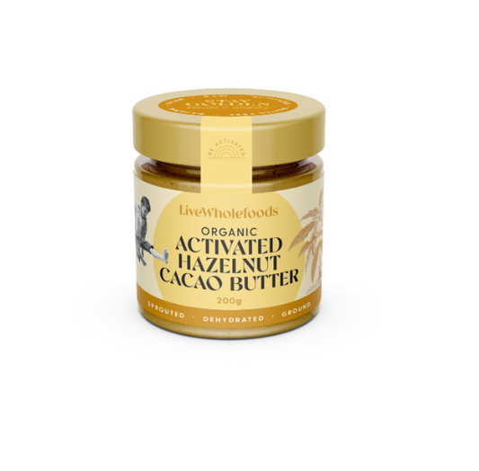 Live Wholefoods Organic Hazelnut Cacao Butter 200g, Nutrient Rich