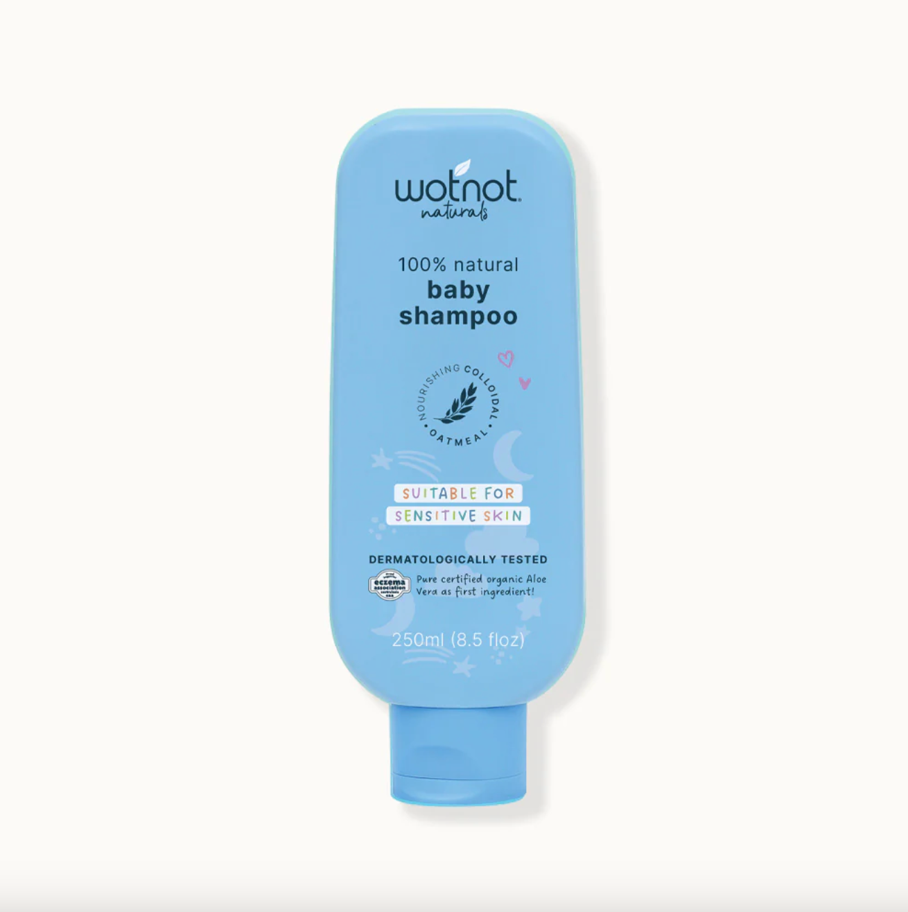 Wotnot Naturals 100% Natural Baby Shampoo 250mL, With Nourishing Colloidal & Oatmeal