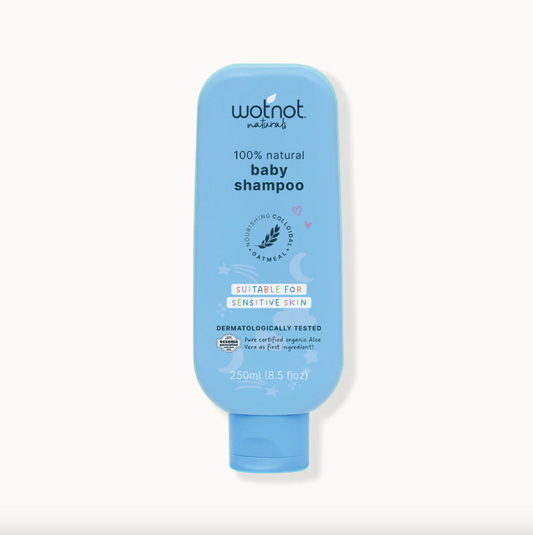 Wotnot Naturals 100% Natural Baby Shampoo 250mL, With Nourishing Colloidal & Oatmeal