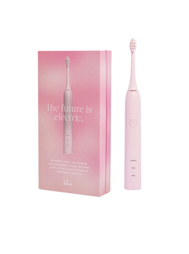 Gem Electric Toothbrush USB Rechargeable, Select Your Colourway