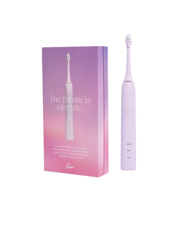 Gem Electric Toothbrush USB Rechargeable, Select Your Colourway