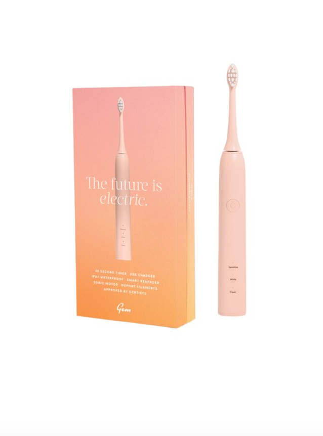 Gem Electric Toothbrush USB Rechargeable, Select Your Colourway