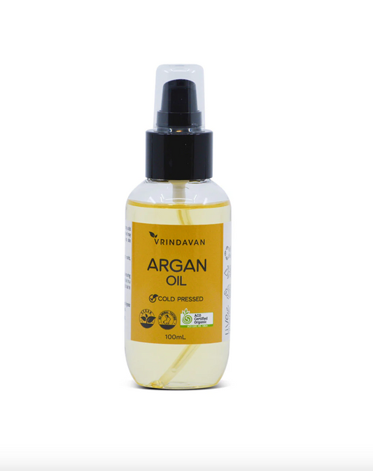 Vrindavan Argan Oil 100% Pure & Organic 100ml, Cold Pressed