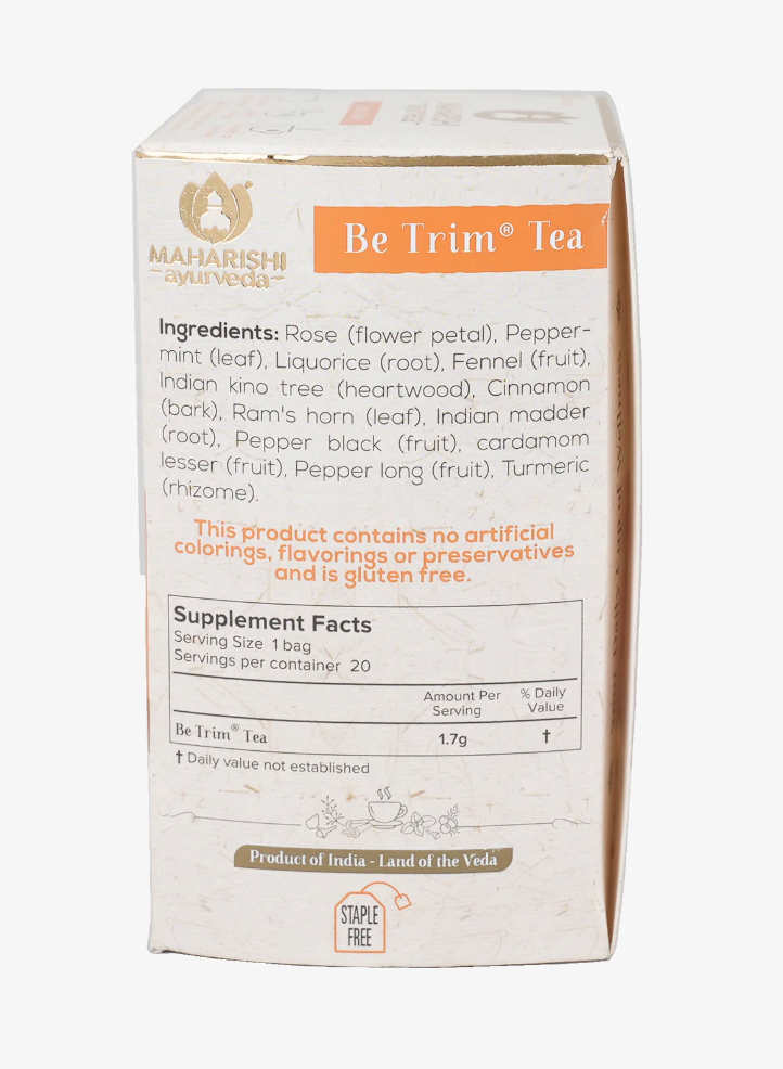 Maharishi Ayurveda Be Trim 20 Tea Bags, Supports Optimal Digestion
