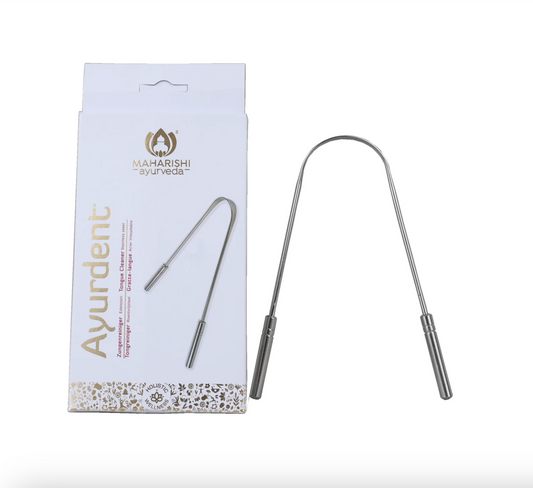 Maharishi Ayurveda Ayurdent Tongue Scraper Stainless Steel, Enhances Oral Hygiene