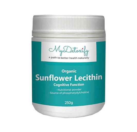 My Detoxify Organic Sunflower Lecithin 250g, Supports Cognitive Function