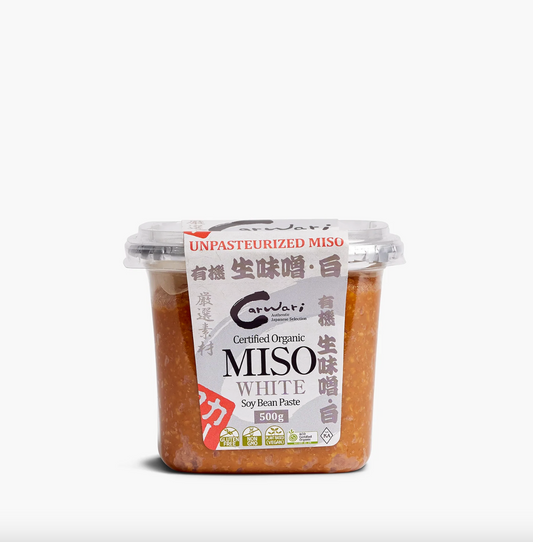 Carwari Organic Miso White Soy Bean Paste 500g, Contains Live Koji Culture