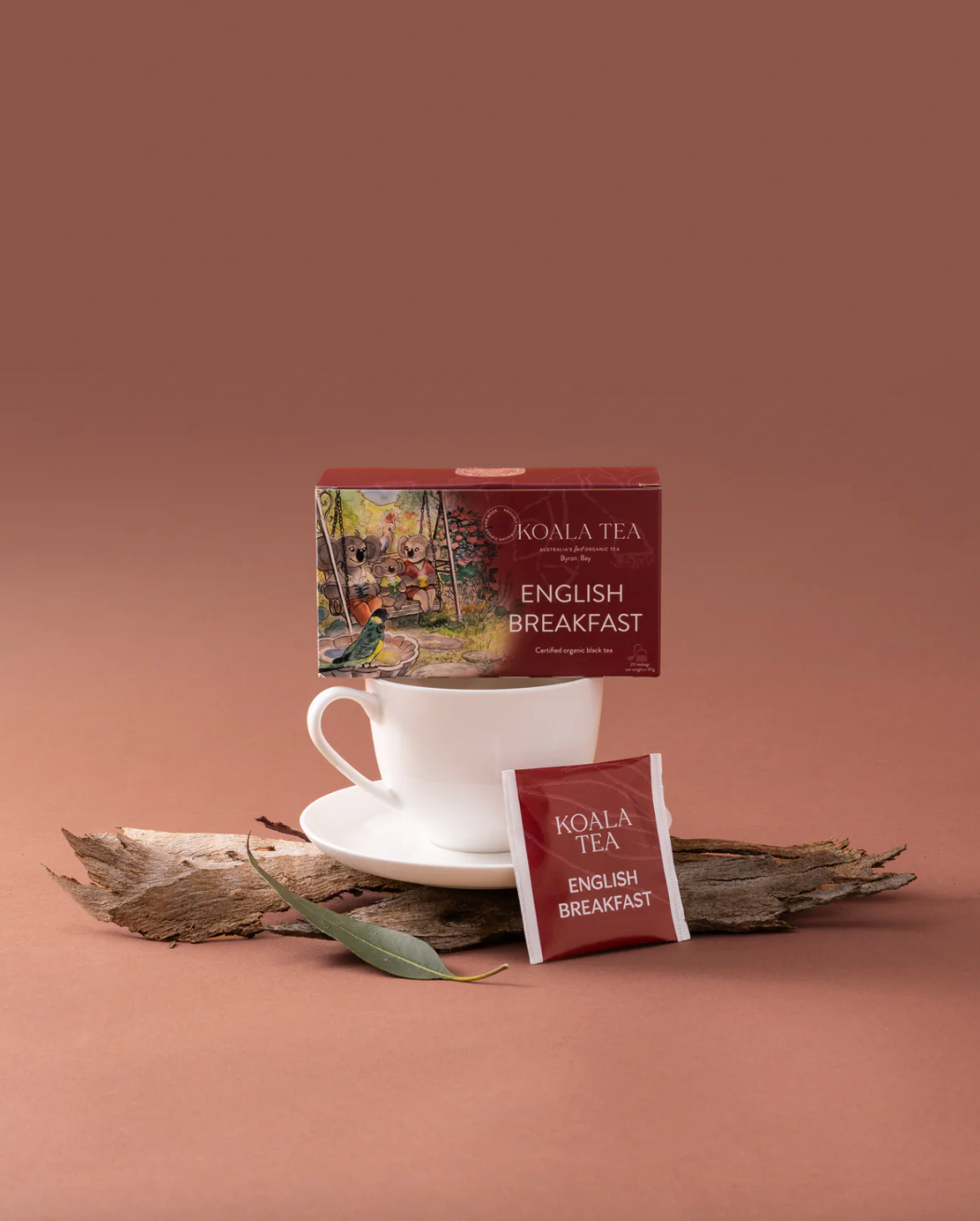 Koala Tea English Breakfast 20 Tea Bags, Certified Organic