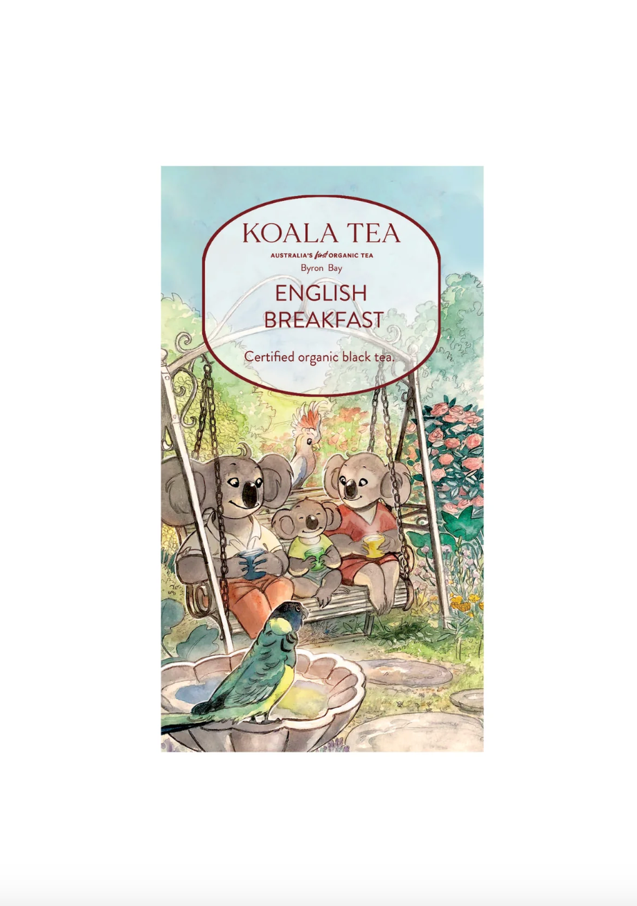 Koala Tea English Breakfast 20 Tea Bags, Certified Organic