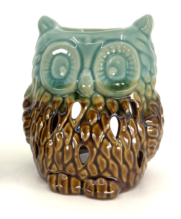 Tulsi Ceramic Oil Burner 12cm, Owl Design