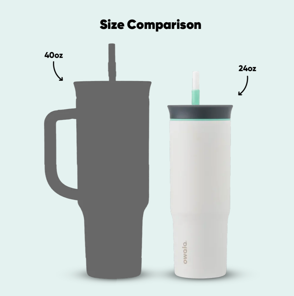 #NEW Owala Tumbler Stainless Steel Insulated 24oz, Cloudscape