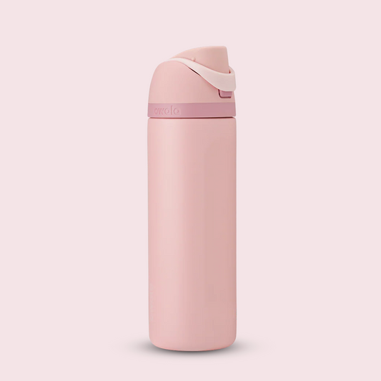 Owala FreeSip Stainless Steel Water Bottle 24oz, 32oz Or 40oz, Rose Quartz
