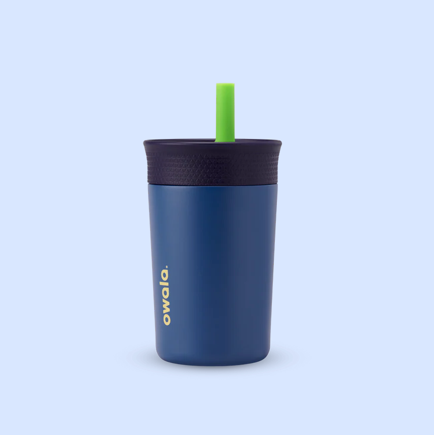 Owala Kid's Tumbler Stainless Steel 12oz, Spill Resistant & Insulated, Home Base