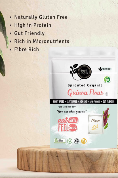 Ancient Rituals Sprouted Quinoa Flour 500g, 100% Certified Organic