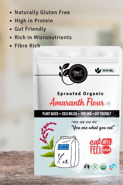 Ancient Rituals Sprouted Amaranth Flour 500g, 100% Certified Organic