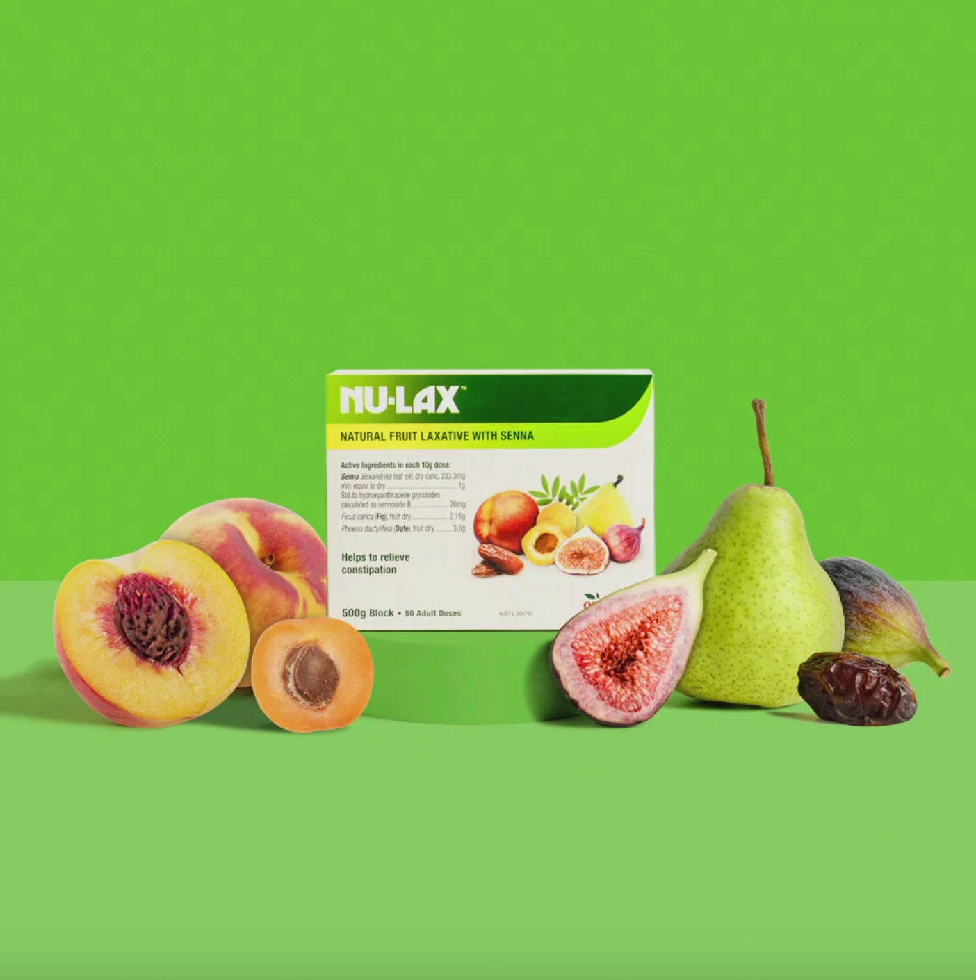 Nu-Lax Natural Fruit Laxative With Senna 250g, Relieves Constipation