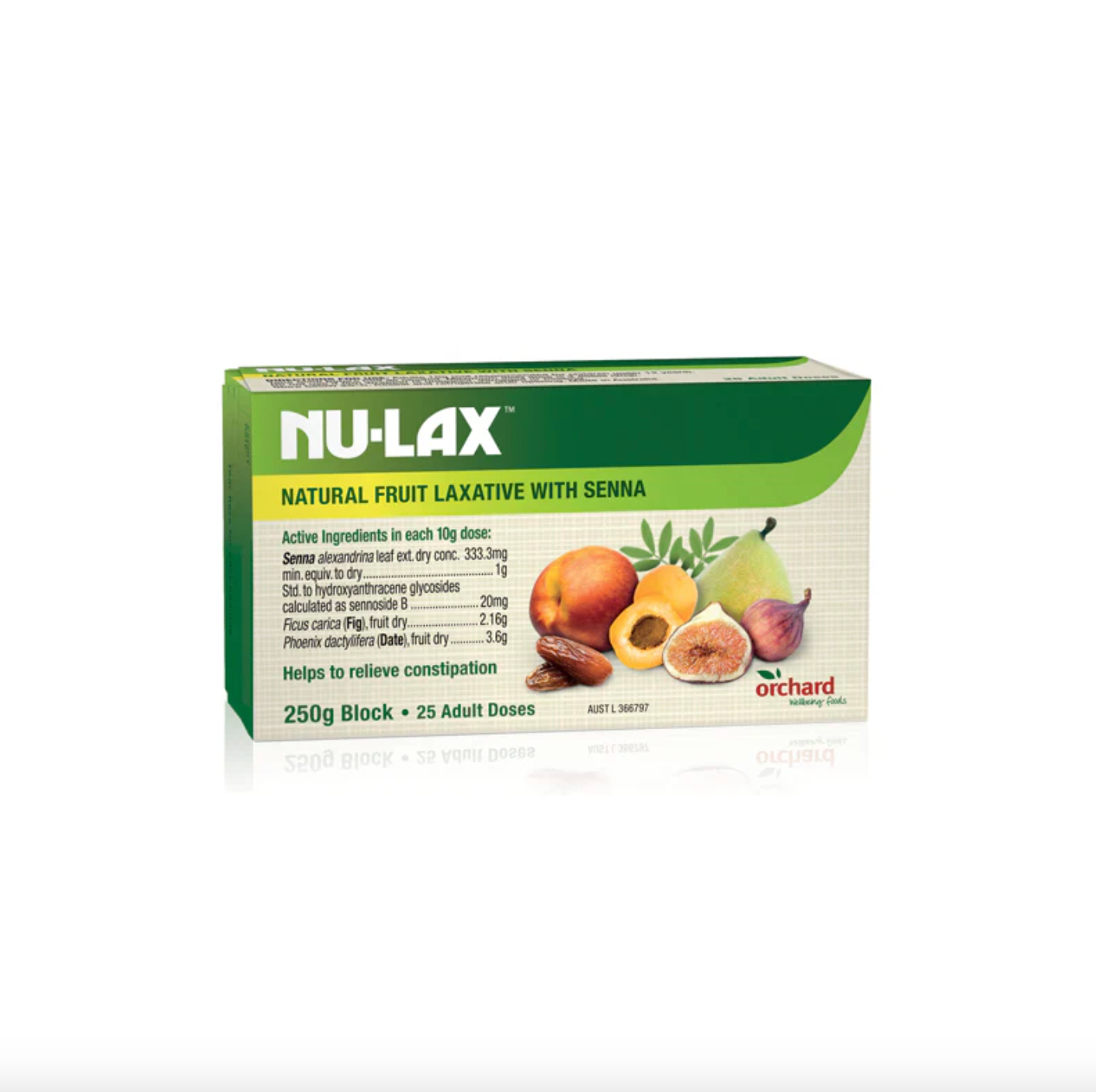 Nu-Lax Natural Fruit Laxative With Senna 250g, Relieves Constipation