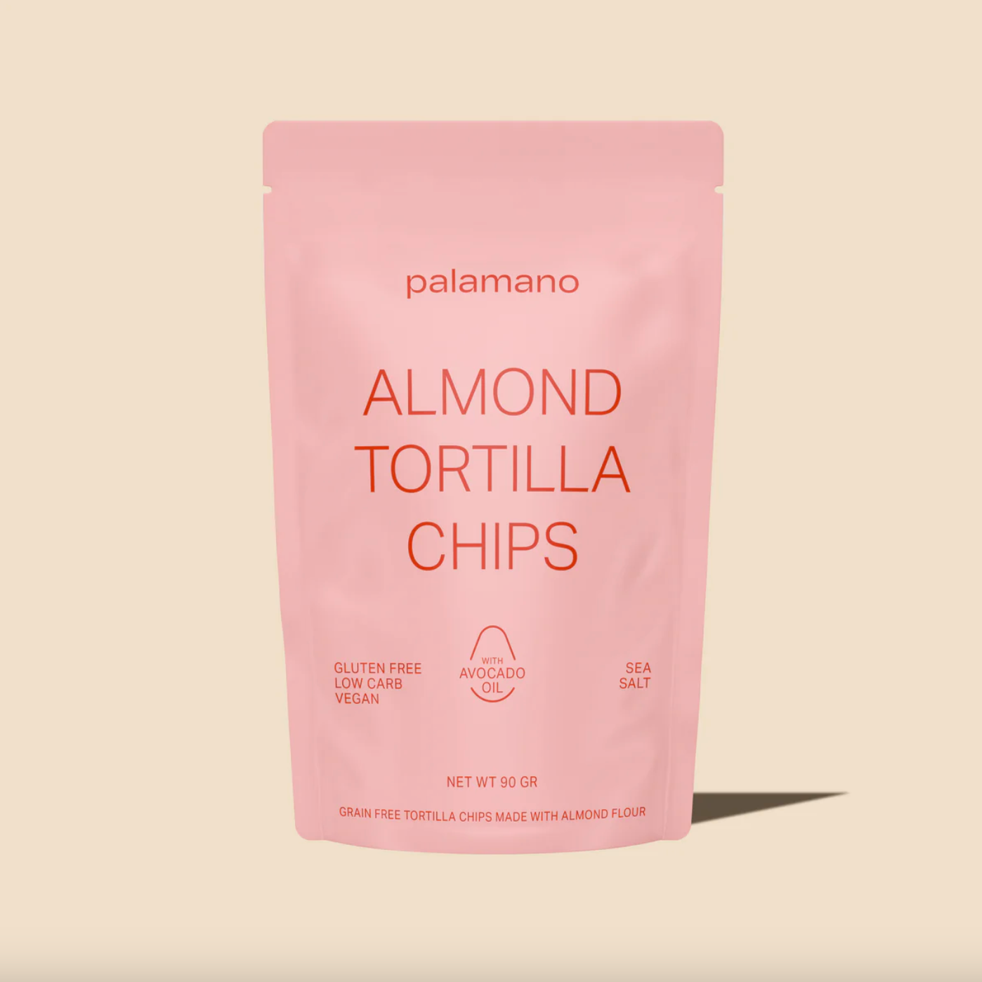 Palamano Almond Tortilla Chips Sea Salt 90g, Gluten Free