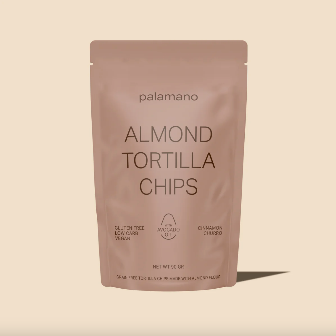 Palamano Almond Tortilla Chips Cinnamon Churro 90g, Gluten Free