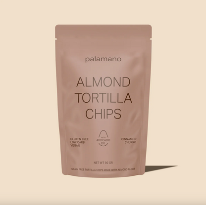 Palamano Almond Tortilla Chips Cinnamon Churro 90g, Gluten Free