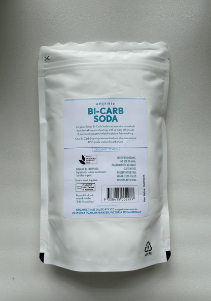 Organic Times Bi-Carb Soda 500g, Pharmaceutical Grade