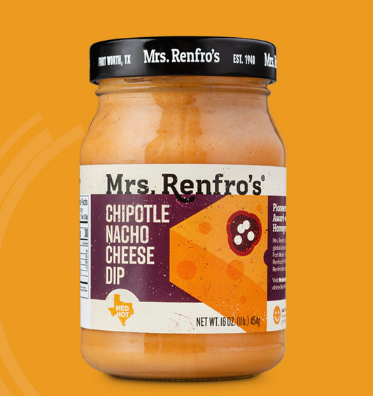Mrs. Renfro's Chipotle Nacho Cheese Dip 454g, Medium Heat