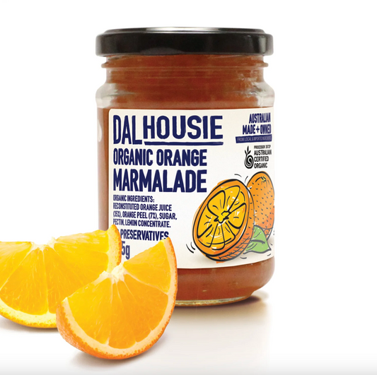 Dalhousie Organic Orange Marmalade 285g, No Preservatives Australian Certified Organic