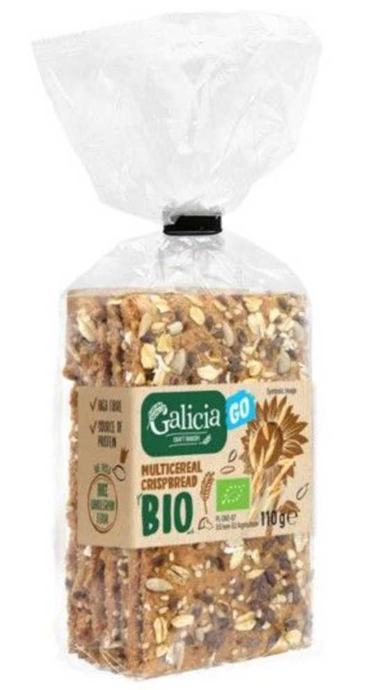 Galicia Craft Bakery Multicereal Wholegrain Crispbread 110g, High Fibre & Low Sugar